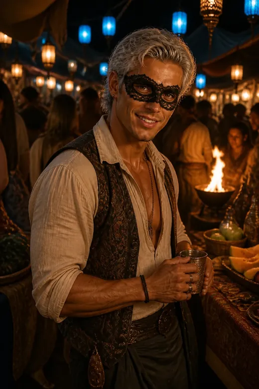 Bramble Thornfen, a The Veil character, at the Night Market